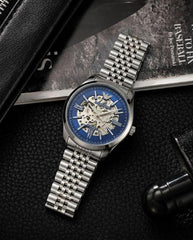 Emporio Armani Antonio Automatic Silver-Blue