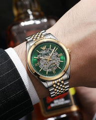 Emporio Armani Antonio Automatic 2Ton-Gold-Green