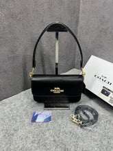 Coach Brynn Shoulder Bag Signature Canvas With OG Box & Dust Cover Black