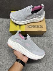 WMN Skechers Slip-ins Arch fit Max Cushion Grey Pink Colorway 2878