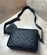 Louis Vuitton LV Virgil Abloh Trio Messenger Multi Crossbody Bag With OG Box & Dust Bag Black 5320