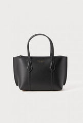 Tory burch Perry Tote Black Leather With OG Box & Dust Cover Black 862368