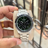 Seiko Prospex Speedtimer Chronograph silver green