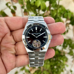 Vacheron Constantin Overseas Tourbillion Silver Black Semi ETA