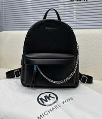 Michael Kors Rhea Medium Color Block Black Logo Backpack Black 62207