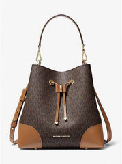 Michael Kors CB Bucket Coffee Brown With Dust Cover Carry Bag 168 Coffee Brown
