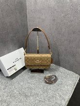 Coach Brynn C4 Brown Shoulder Bag Signature Canvas With OG Box & Dust Cover Brown