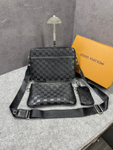 Louis Vuitton LV M45320 Virgil Abloh Trio Messenger Multi Crossbody Bag With OG Box & Dust Bag Grid Grey Hague