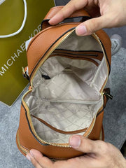 Michael Kors Kenly Medium Adina Backpack 100805 Coffee Brown
