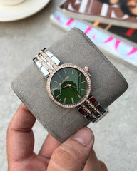 Michael Kors Darci Tuton Rose Gold Green