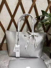Lacoste Leather Tote Grey Premium With OG Packing
