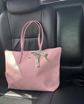 Lacoste Leather Tote Light Pink Premium With OG Packing