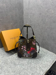 Louis Vuitton All BB Bag Monogram Brown Eden collection Floral Pattern Monogram With OG Box Dust Cover & Carry Bag 60429 Old Flower Pattern