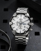 Diesel Spiked silver white