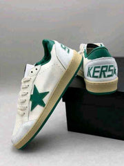 Golden Goose Ballstar White Green Sneakers