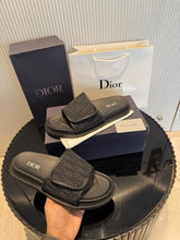 Dior Aqua Jacquard Oblique Black Sandal