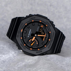 Casio g shock ga2100 black and orange