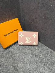 Louis Vuitton Portefeuille Clea Bifold Khakhi Wallet Monogram Empreinte Tourterelle With OG Box Dust Cover & Carry Bag M80152 Khakhi Silk Screen