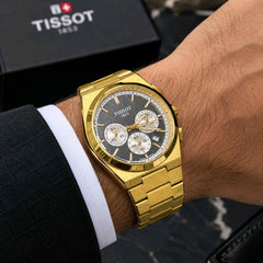 Tissot PRX Chronograph Gold black F174