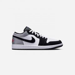 Nike Air Jordan 1 Low White Fire Red Black Matte Silver