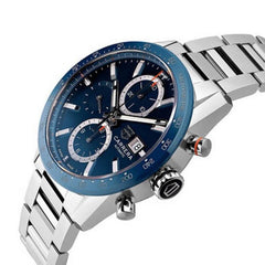 Tag Heuer carrera caliber 17 japan silver blue