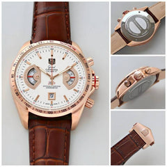 Tag heuer carrera calibre 17 brown white