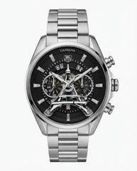 Tag heuer Carrera CAL 1887 silver black dail