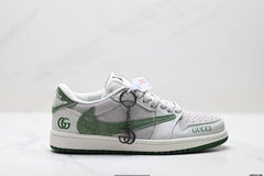 NIKE AIR JORDAN 1 X TRAVIS SCOTT GUCHI GREEN BEIGE