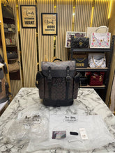 COACH HITCH BACKPACK IN SIGNATURE CANVAS WITH TAG AND DUST BAG COFFEE (2722)