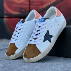 GOLDEN GOOSE ZAPATOS WHITE BROWN