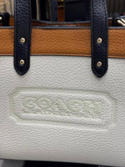 Coach Field Signature Tote Bag In Colour Block With Og Box And Dust Bag C06