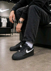 Nike Airforce 1 low Black white Swoosh