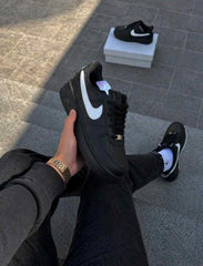 Nike Airforce 1 low Black white Swoosh