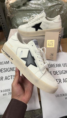 Golden Goose Stardan trainers white and black leather With OG Box DUST BAG PASSPORT CARD