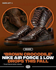 Nike Airforce 1 Low Fauna Brown Croc