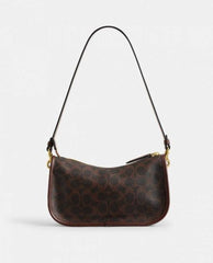 Coach Waverly 24i Shoulder Bag Signature Canvas Coffee With OG Box Dust Cover & Carry Bag