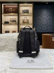 COACH SPRINT LARGE BACKPACK WITH DUSTCOVER PACKING 059 BLACK BLACK YELLOW