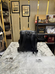 Coach Signature Canvas Backpack Black Black With Dust Bag 2759