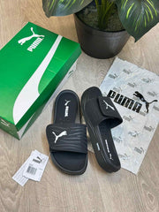 Puma Nitrocat V Adjust Comfort Premium All Black Slides