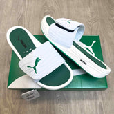 Puma Nitrocat V Adjust Comfort Premium White Green Slides