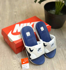 Nike Airmax 1 Premium White Navy Flip Flop