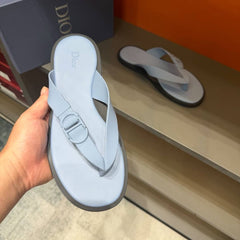 Dior Rivage Thong Sandal Light Blue Rubber