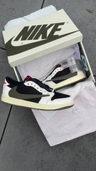 NIKE AIR JORDAN 1 LOW X TRAVIS SCOTT OLIVE SEMI UA