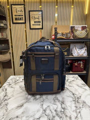 TUMI ALPHA BRIEF BACK PACK PREMIUM QUALITY TRAVEL BAG (T85619-BLUE)