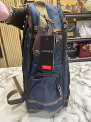 TUMI ALPHA BRIEF BACK PACK PREMIUM QUALITY TRAVEL BAG (T85619-BLUE)