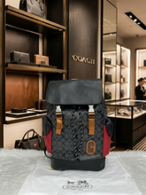 COACH RIVINGTON UNISEX BAGPACK WITH DUST BAG PREMIUM QUALITY BLACK RED 060