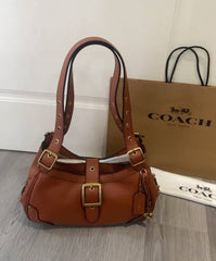 Coach Drifter Shoulder Bag 31 Brown With OG Box Dust Cover CFM45 Brown