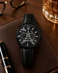 Tag Heuer Carrera Paris Eiffel Tower Leather Full Black