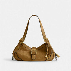 Coach Drifter Shoulder Bag 31 Apricot With OG Box Dust Cover CFM45 Apricot