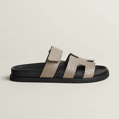 Hermes Chypre Sandal Noir Premium Mens